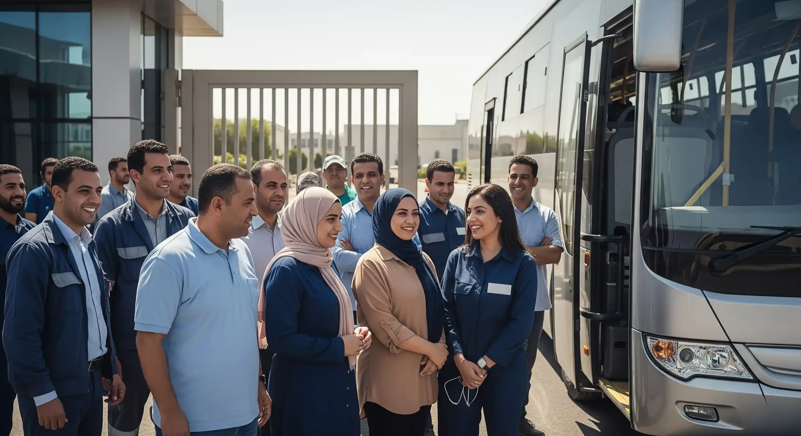 أفضل خدمات النقل المؤسسي للشركات والمصانع في مصر من شركة نقلكو